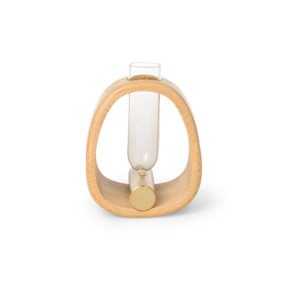 Vasin Natural bamboo frame Single flower vase-S01